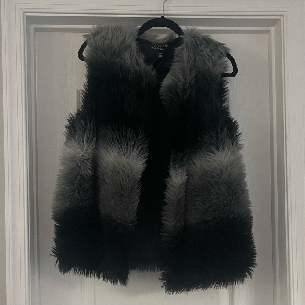 Laundry By Shelli Segal Faux Fur Vest